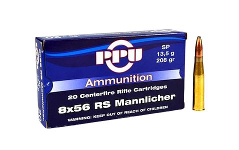 Prvi Partizan PPU 8 x 56 RS Mannlicher TM 208 grs