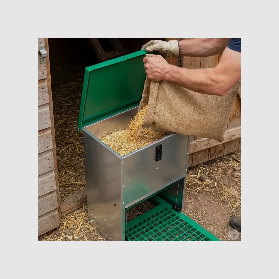 Mangiatore anti-parassiti Olba Feedomatic 20 kg a pedale, immagine 10 di 15