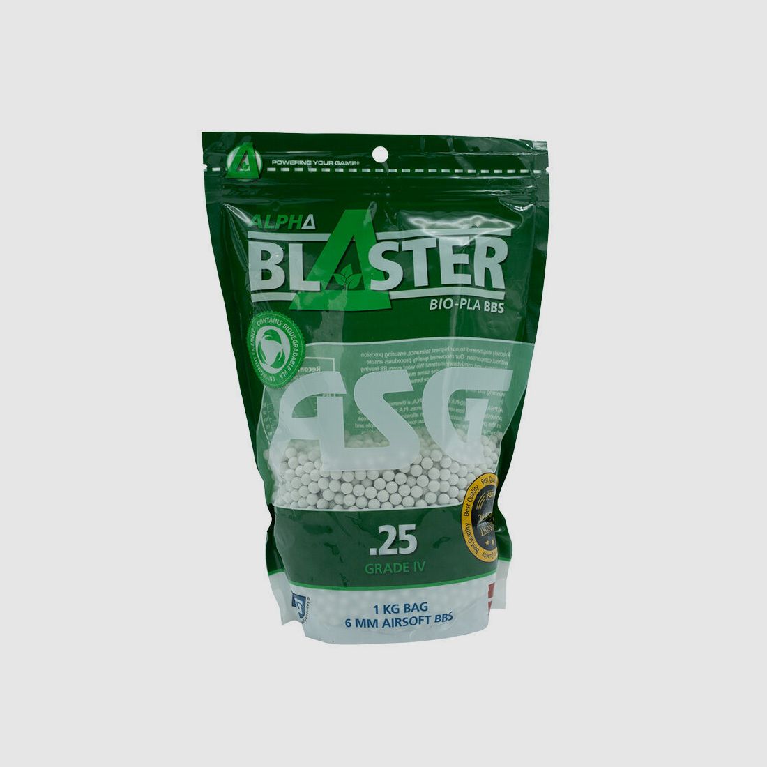 ASG Alpha Blaster Bolsa de 1KG 6mm BB / 0,25 g / BIO, imagen 1 de 2