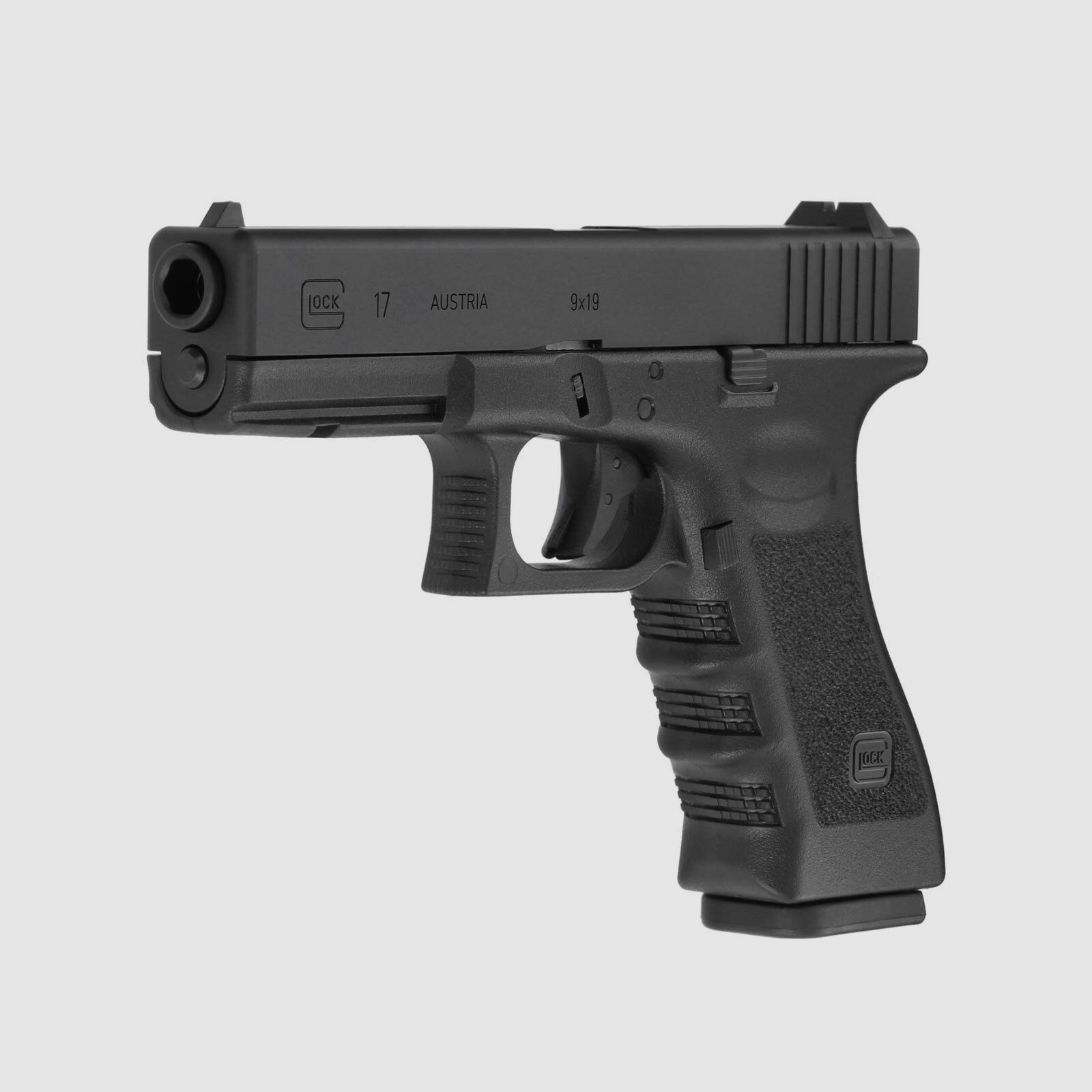 Komplettset Glock 17 Softair-Pistole Kaliber 6 mm BB Gas Blowback (P18)