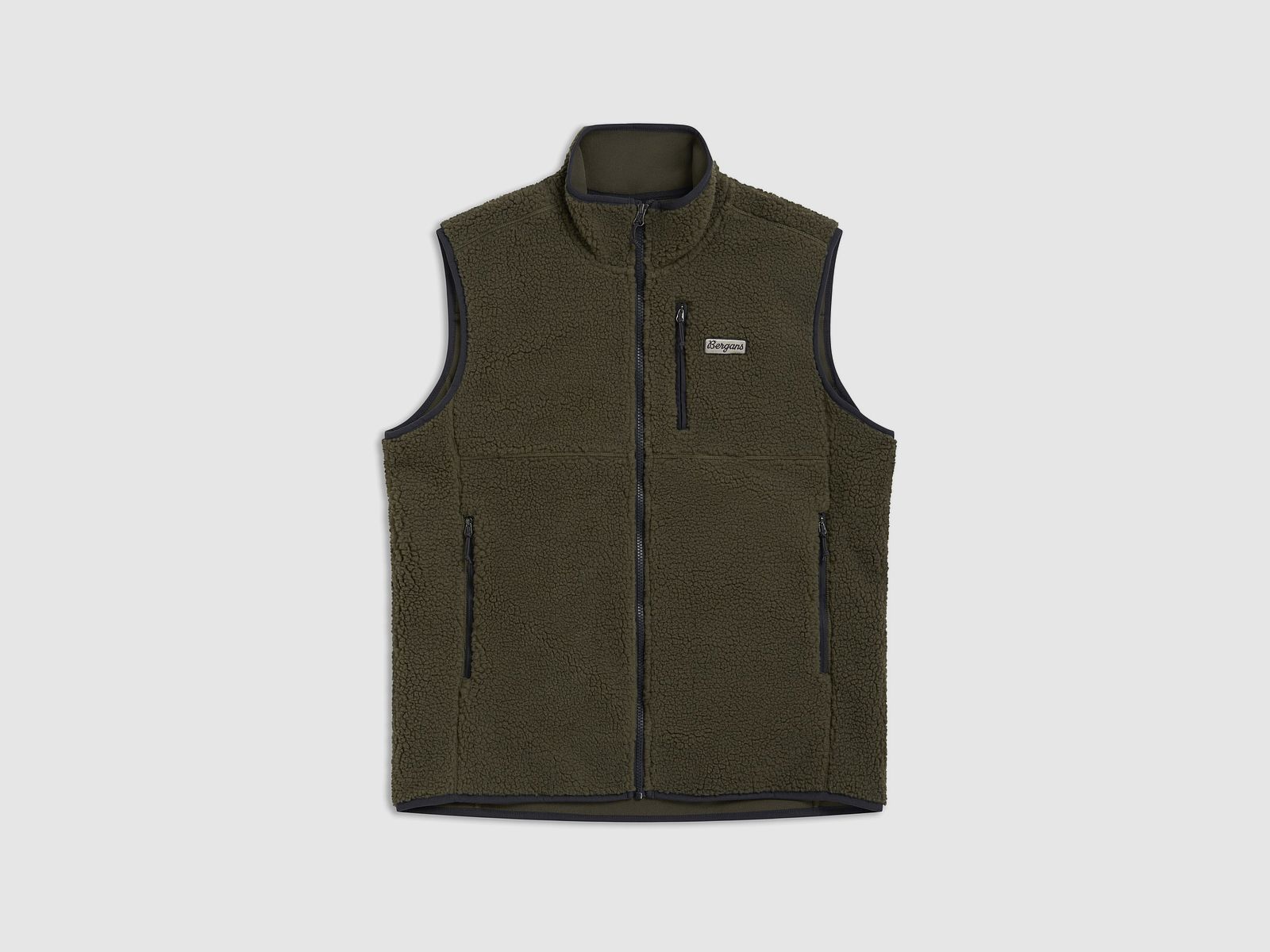 Bergans Lunnan Pile Fleece Vest Men Pine Forest L