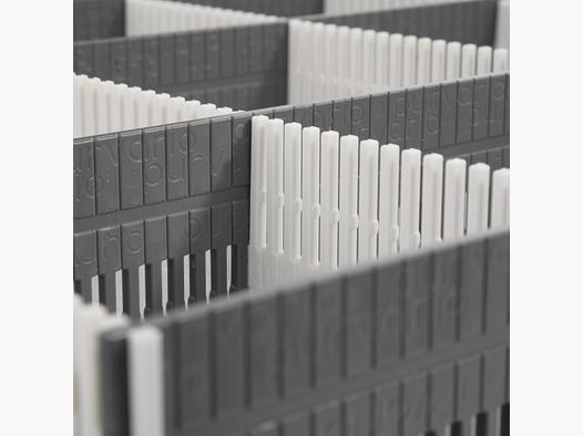 Drawer rail, light gray