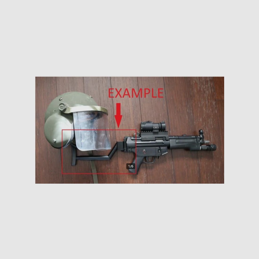 Sehr Seltene B&T Schulterstütze klappbar Helmversion für die MP5/ SP5 / Niederländischen Marechaussee/Zugriffsteam.