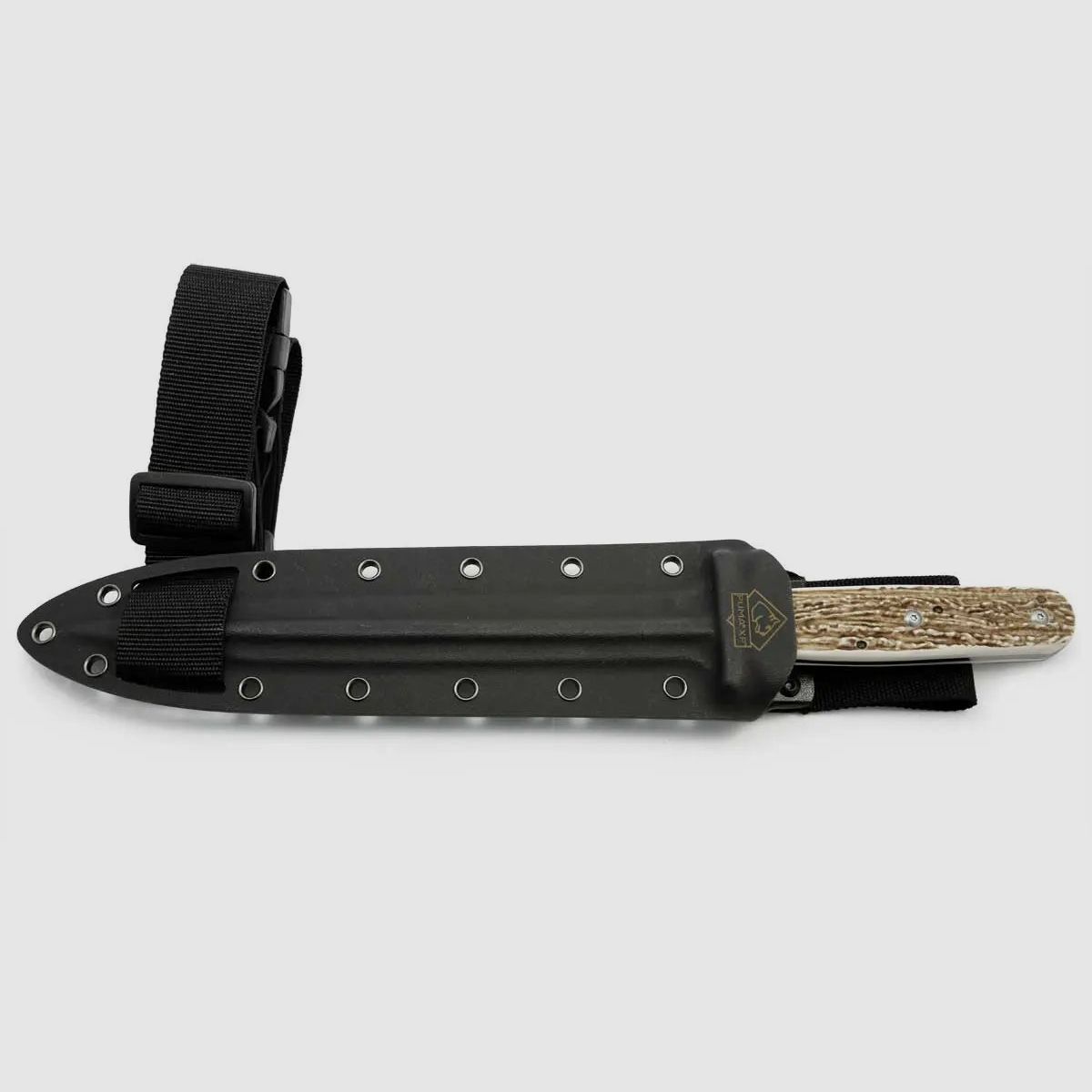 PUMA XP pig sticker 15, Abfangmesser, POM Commando Stag