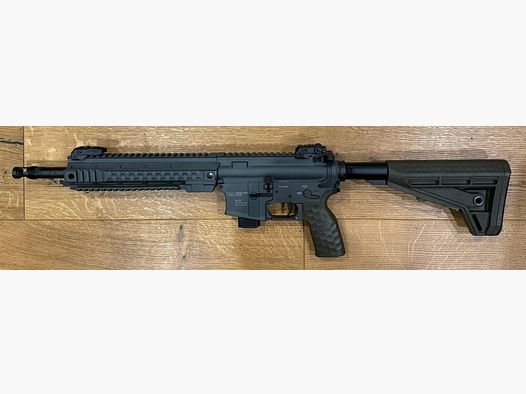Oberland Arms OA-15 PR M9 SHORT, 12" - battleship grey / grüne Anbauteile