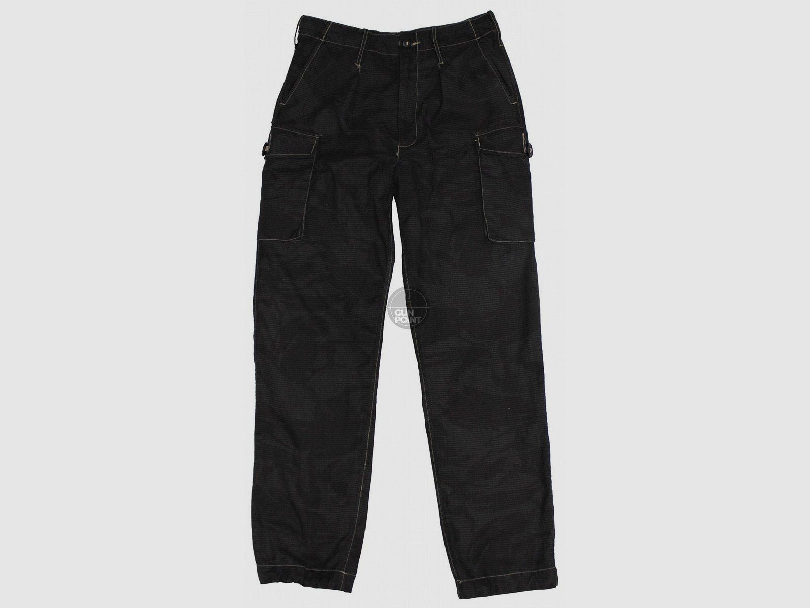 Brit. field trousers, black dyed, used.