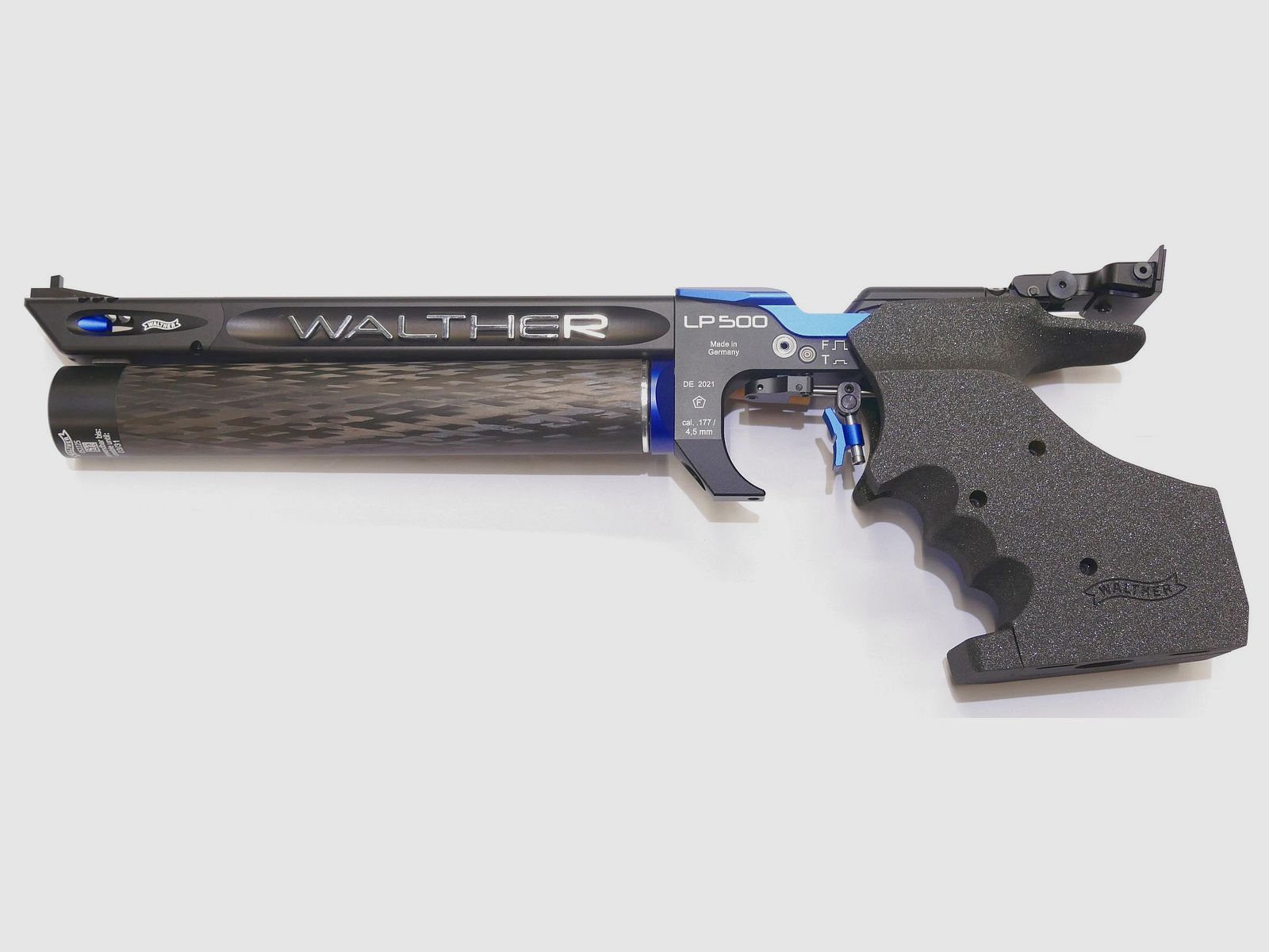 Carl-Walther LP500 Meister Walther Blau rechts Luftpistole Match