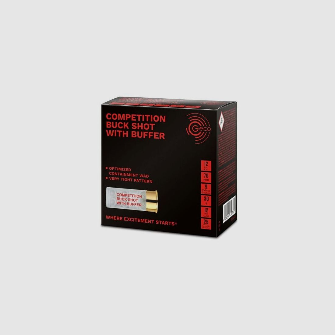 Geco Competition Buck Shot 30g 12/70 - 25 Pack