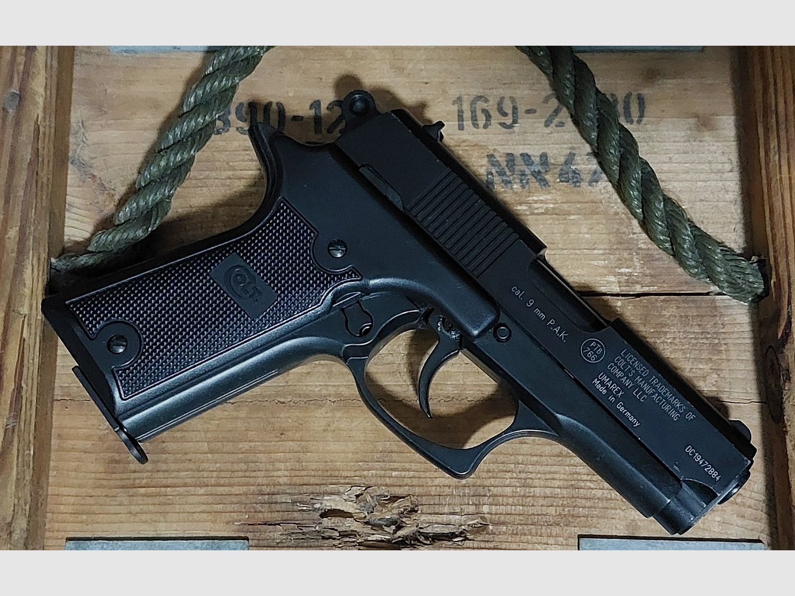 COLT Double Eagle 9 mm P.A.K (PTB 766) blank shot no Glock Smith Heckler Hw RG 96