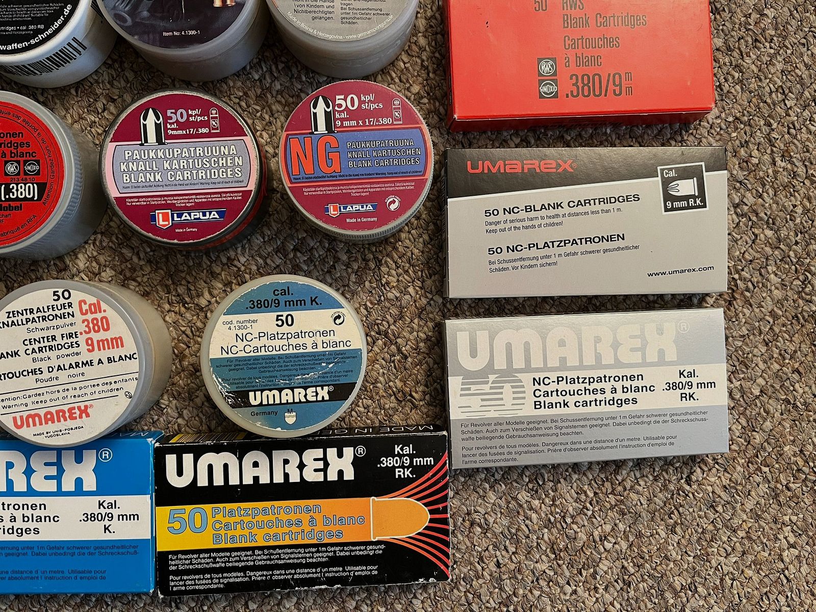 9mm RK Platzpatronen Sammlung