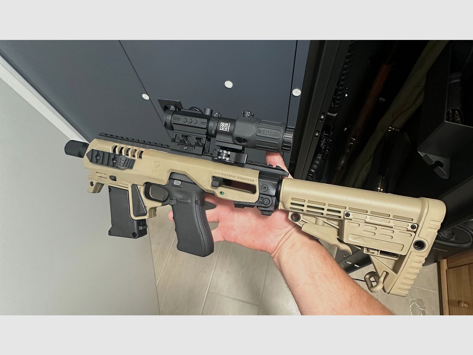 Micro Roni Gen 4x für Glock in FDE mit Schubschaft 