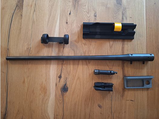 Blaser R8 Wechsellauf 222. Rem mit Verschlusskopf/Magazineinsatz und Blaser Sattelmontage