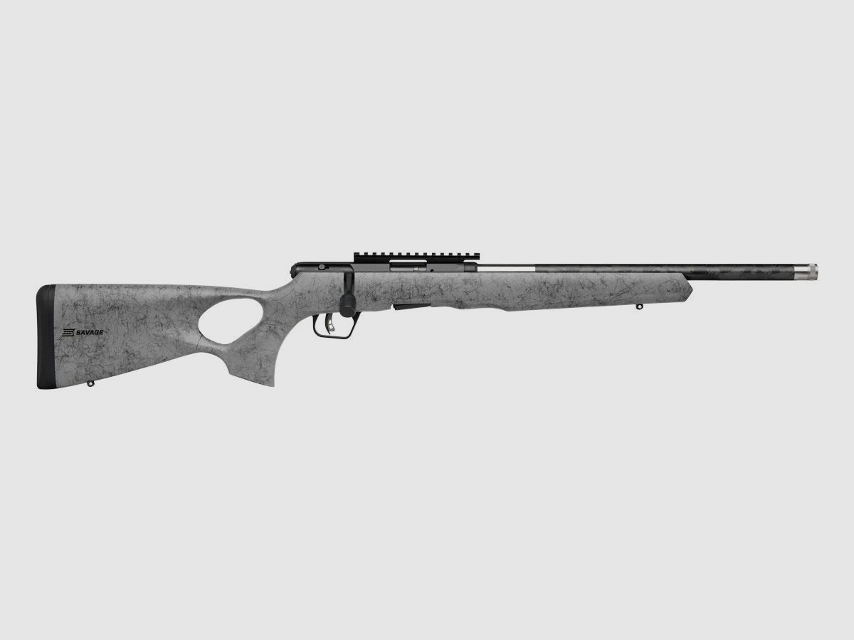 Savage B22 Timberlite with hole stock In stock