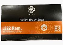 RWS .222 REM MJ 3,4G 30ER