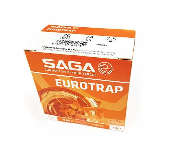 Amunicja śrutowa 12/70 SAGA Trap 24 gr