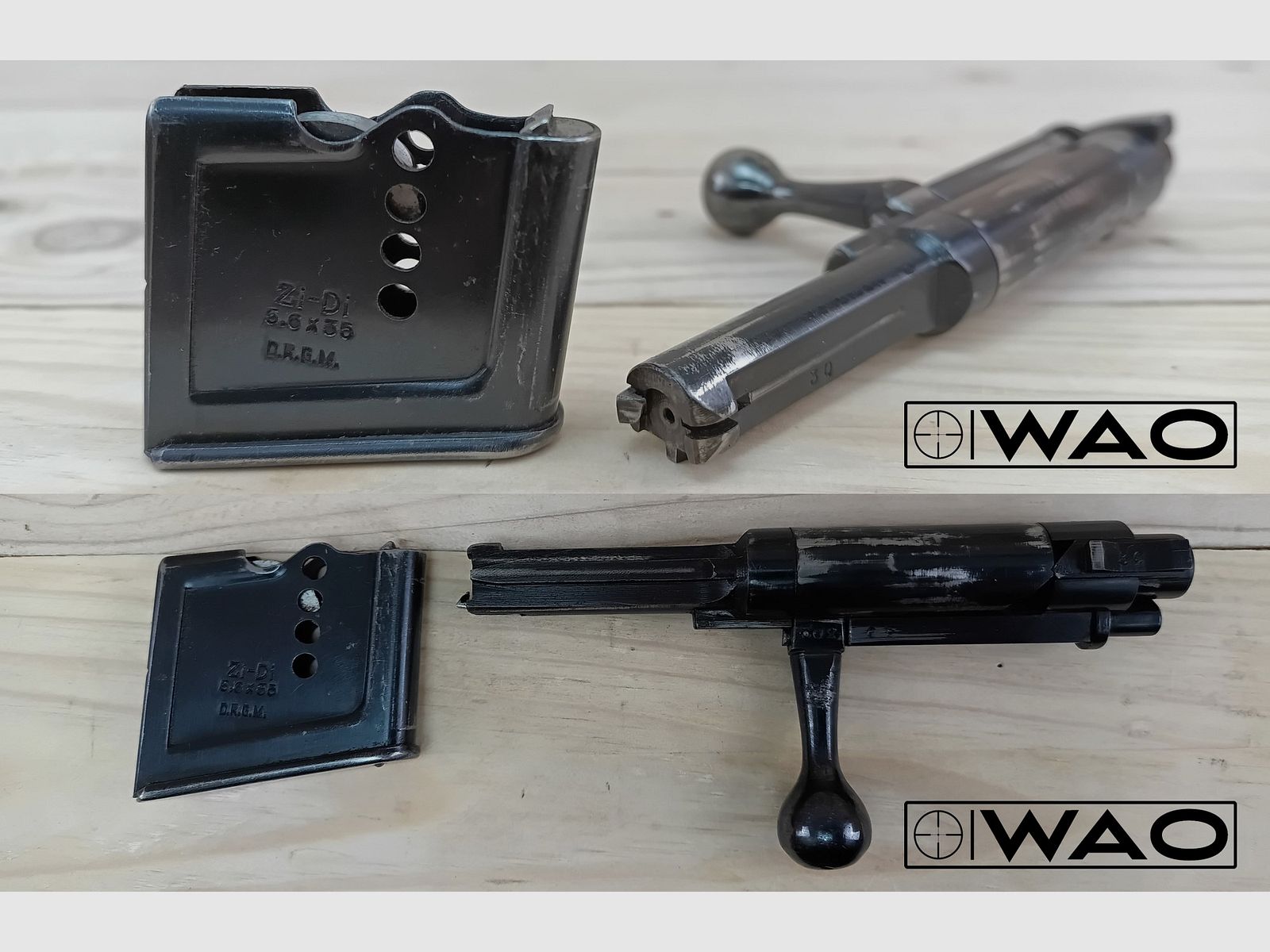 Repetierbüchse Ziegenhahn und Diem (Zi-Di-Büchse D.R.G.M), Kal. 5,6x35R, Vierling *mit ZF Kahles Mignon*