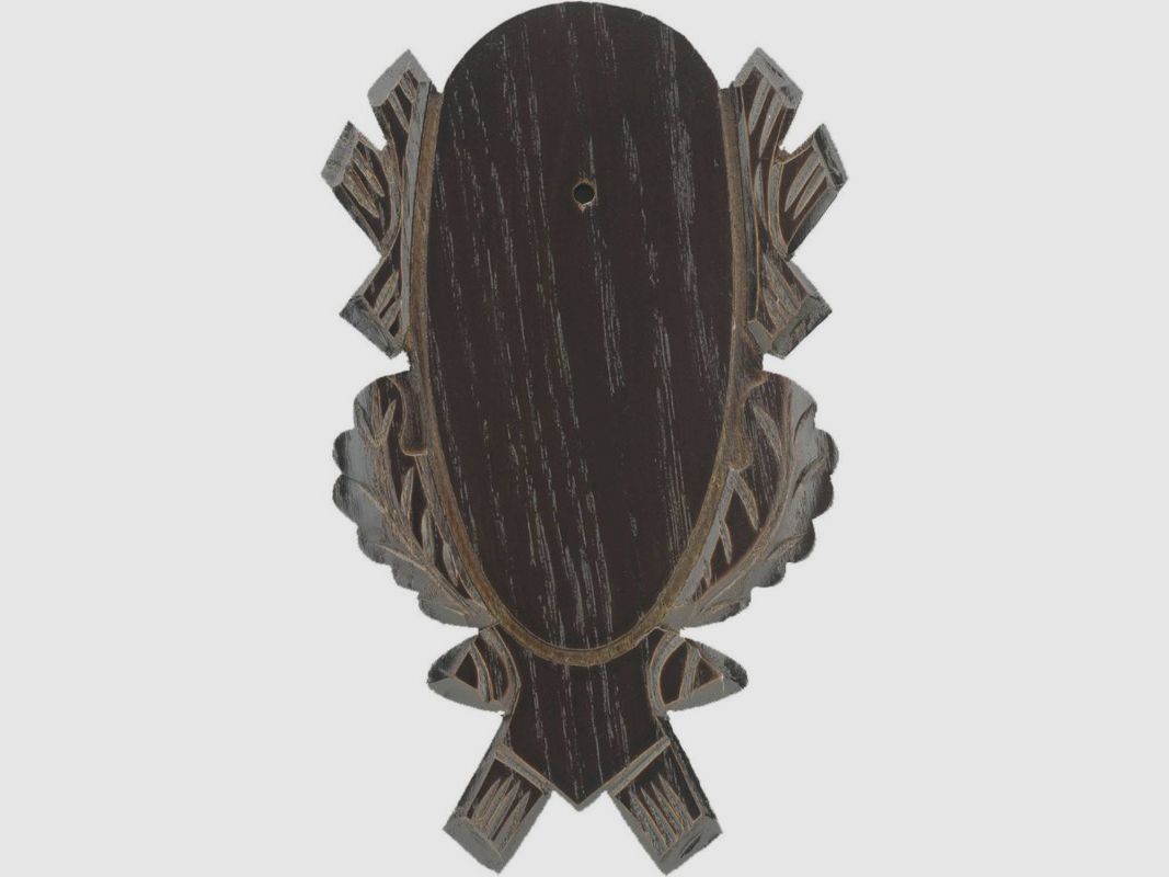 Embleem voor ree, vervaardigd met bladeren en eikels 18 x 9 cm, afbeelding 2 van 4