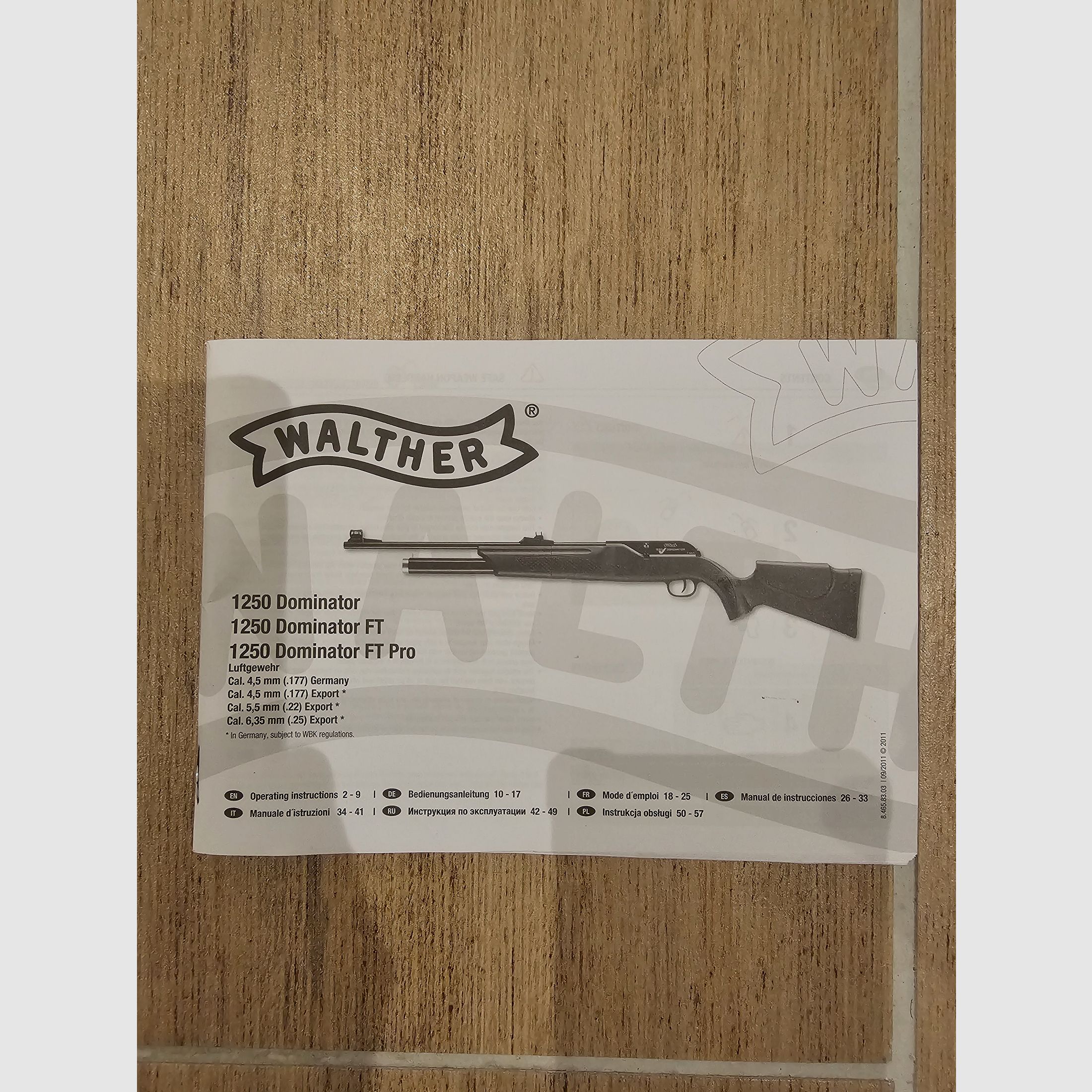 Luftgewehr Walther Dominator 1250 Kal. 4,5