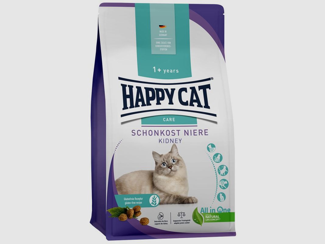 Happy Cat Katzen Trockenfutter Sensitive Schonkost Niere 300 g