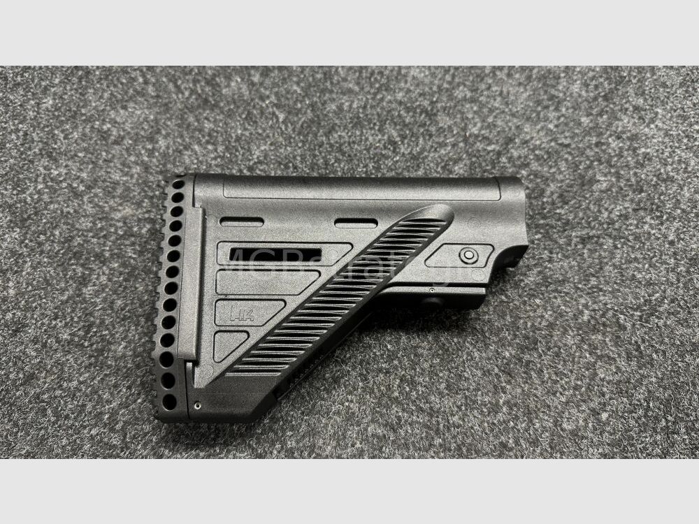 Oryginalny uchwyt Heckler & Koch do 416 MR223 G95 G95K G95A1 G95KA1 pasujący do rur buforowych Mil-Spec i Commercial - zatem również pasujący do broni typu AR15 AR-15 / SLIMLINE czarna kolba