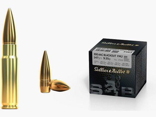 Geweerpatronen Sellier & Bellot 300 AAC Blackout FMJ