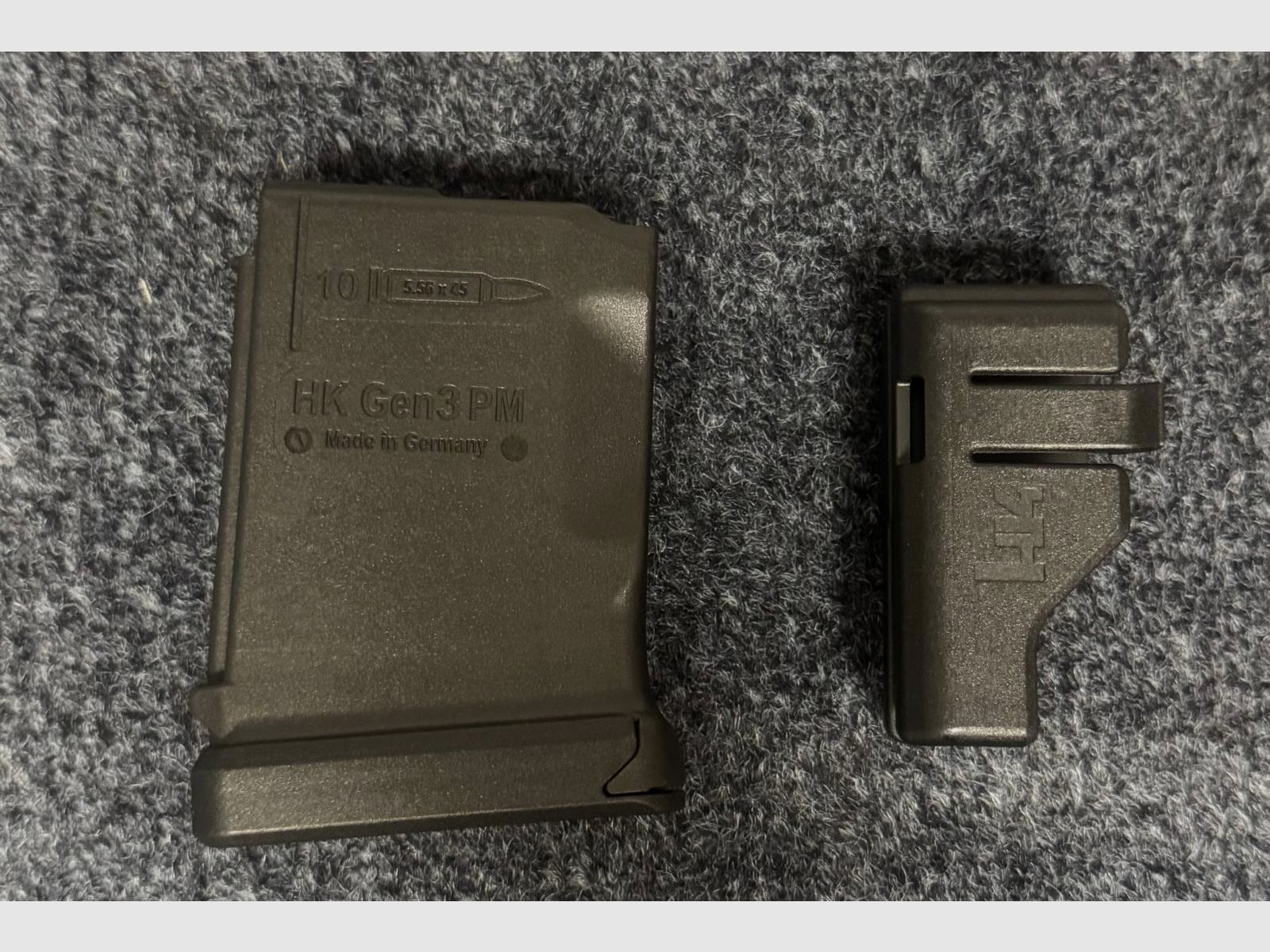 HK MR223 Gen 3 PM 10-nabojowy magazynek piaskowy RAL8000 / czarny - NOWY - Heckler & Koch Mr308 HK416 HK417 HK 243 HK433 HK437 G95k KSK AR15 AR10
