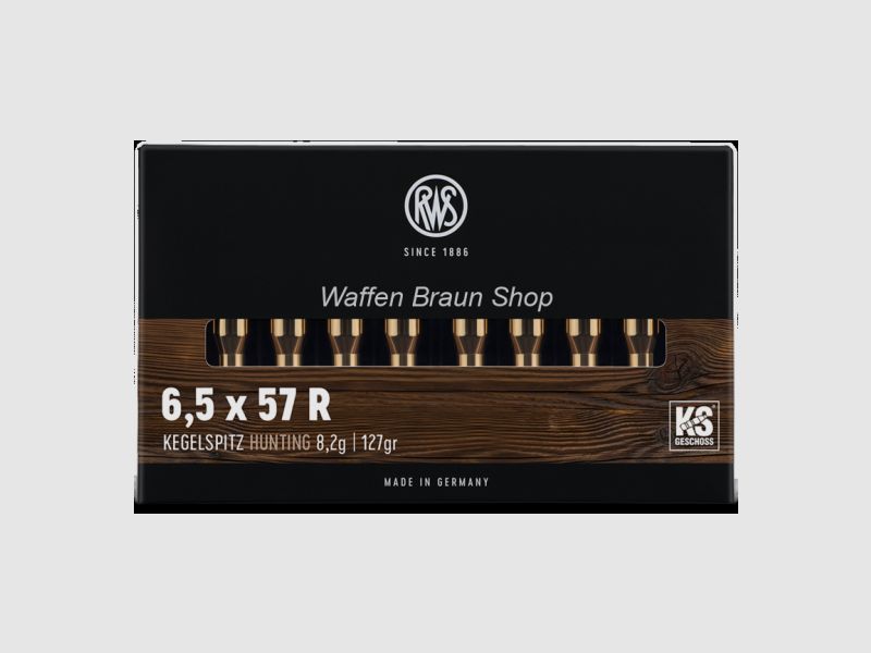 RWS 6,5X57 R KS 8,2G 20ER