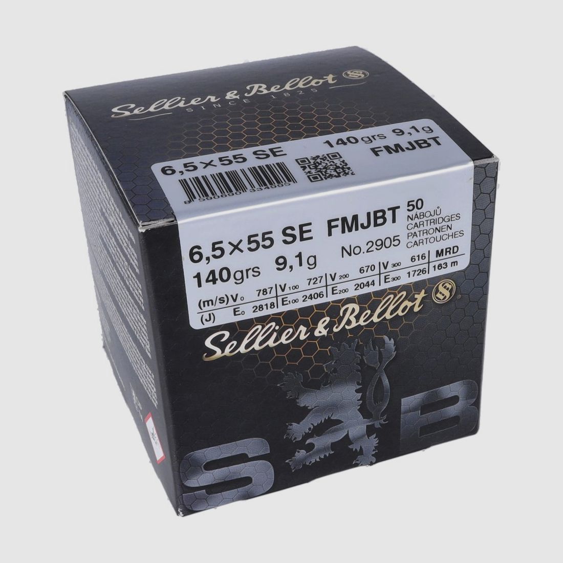 S&B 6,5x55SE FMJ 140grs. (50 Schuss)