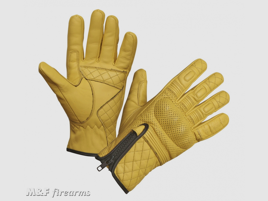 BIKER HANDSCHUH PARKAR Urban Sommerhandschuh GELB