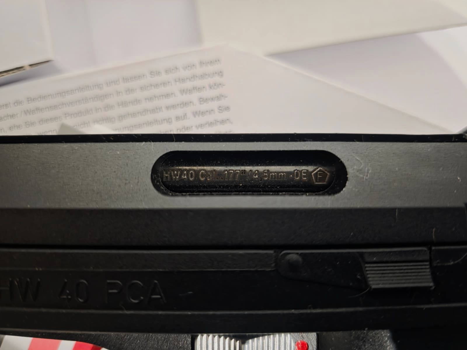 Weihrauch HW 40 PCA pistolet à air comprimé – Cal. 4,5mm Diabolo – État impeccable !