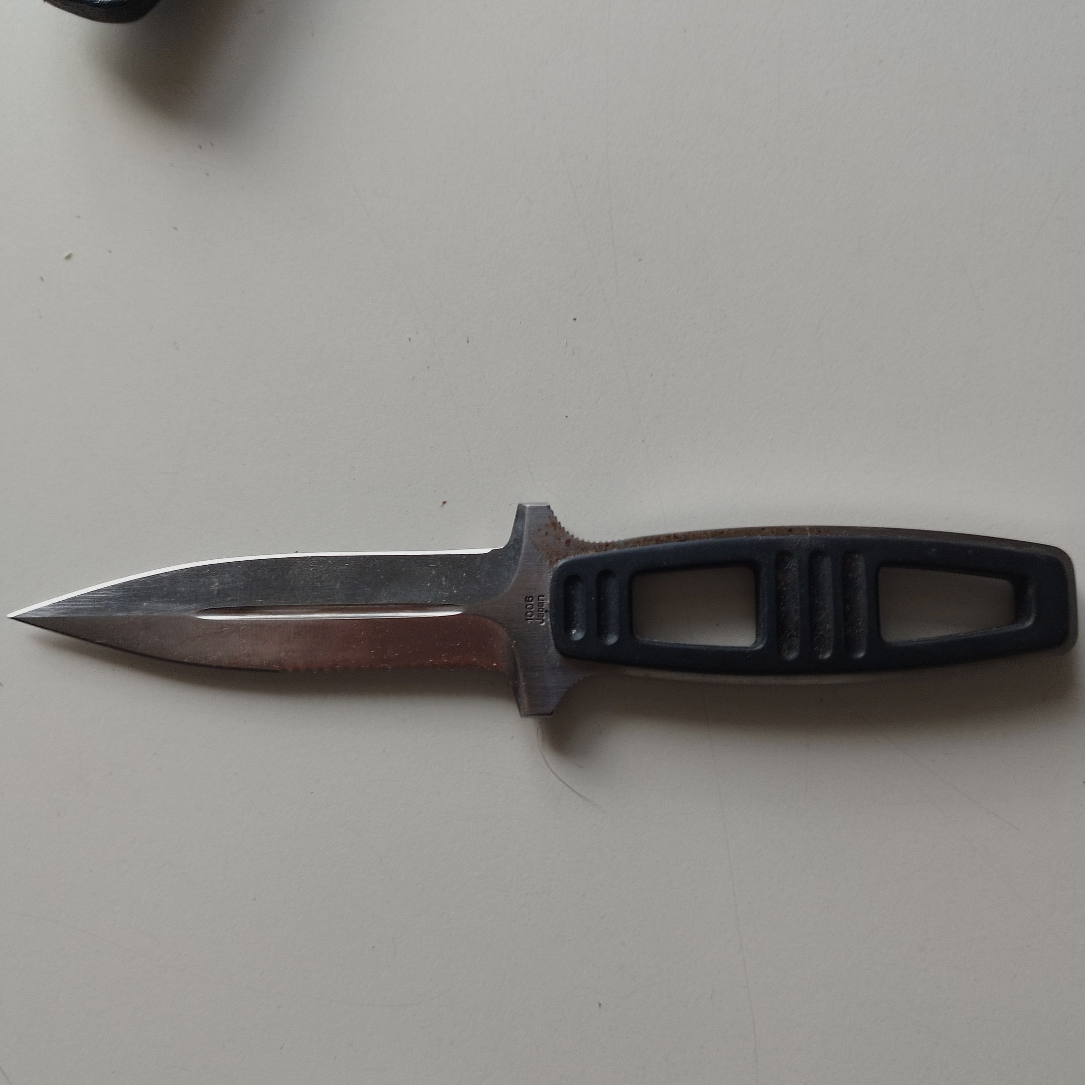 Hochwertiges Taucher-Messer Kershaw 1006 Japan mit Leder-Clip Scheide, Bild 3 von 7