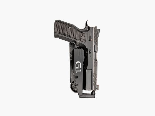 GHOST The One Evo Holster, Schwarz, Handversion: Rechte Hand, Pistolenmodell: GLOCK SMALL FRAME (17, 19, 22, 23) GEN 4-5