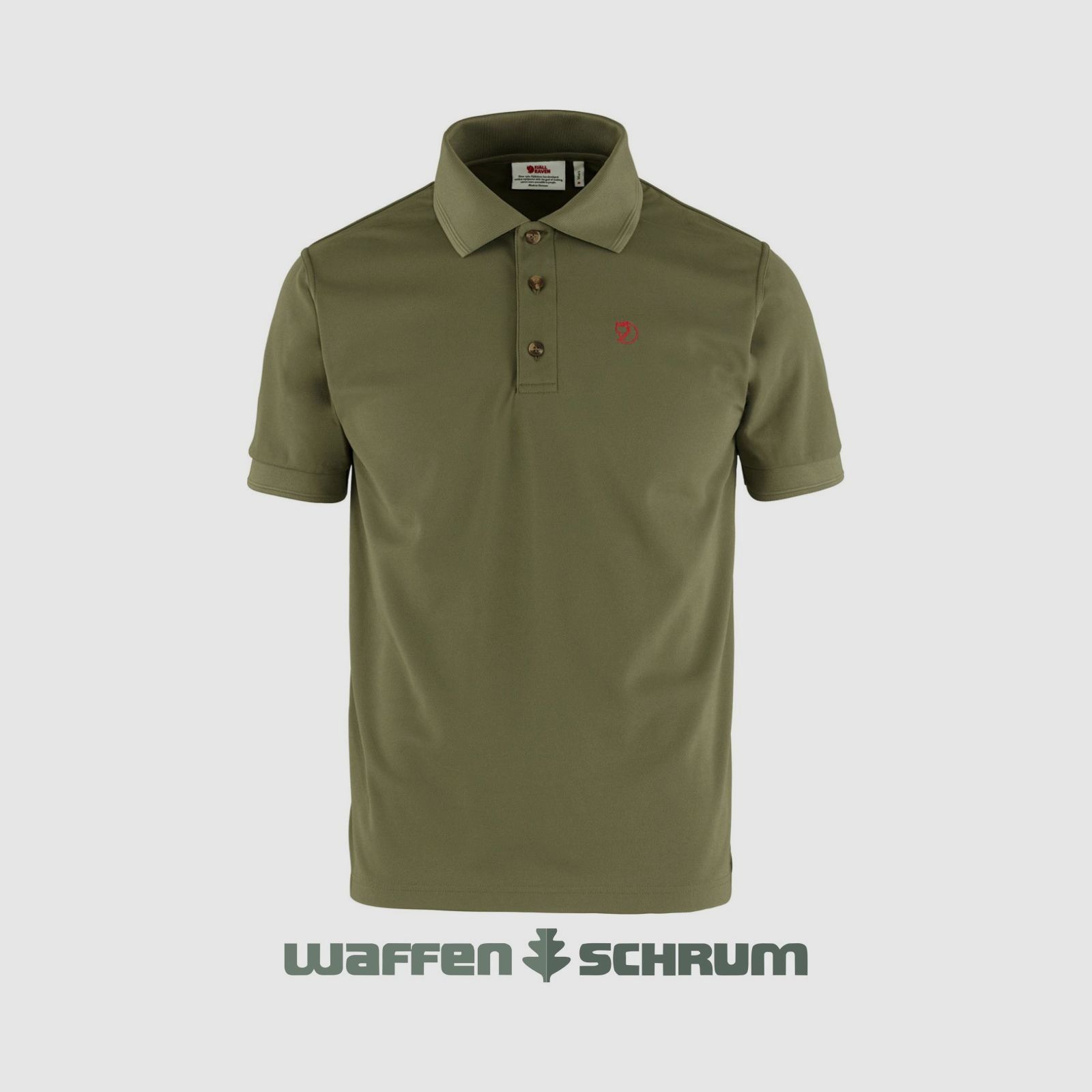 Fjällräven Poloshirt Crowley Pique Verde Oliva Chiaro