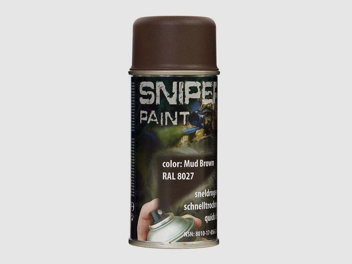 SNIPER PAINT NATO SPRÜHFARBE 150 ml  MUD BROWN RAL8027