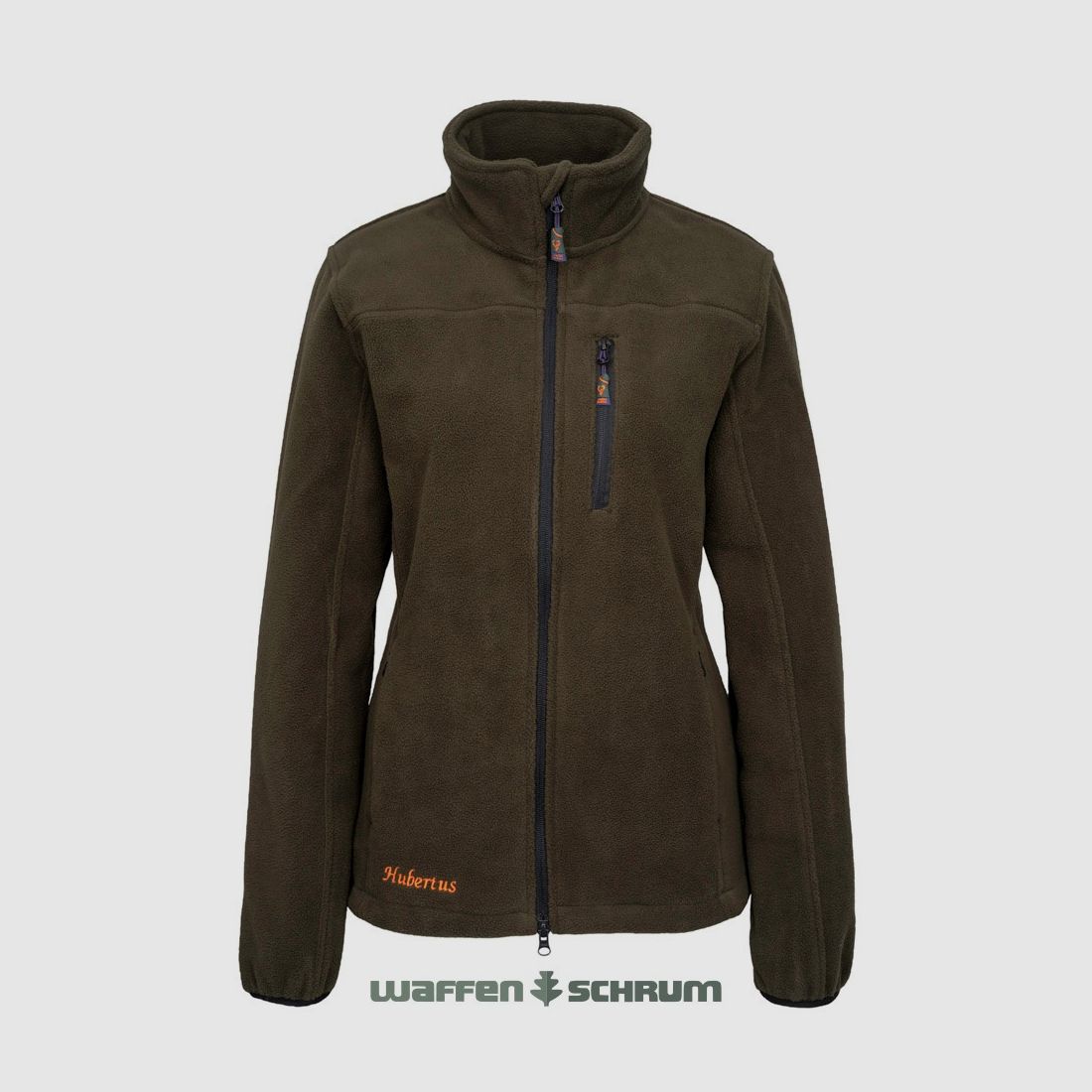 Hubertus Fleecejacke Oliv/braun