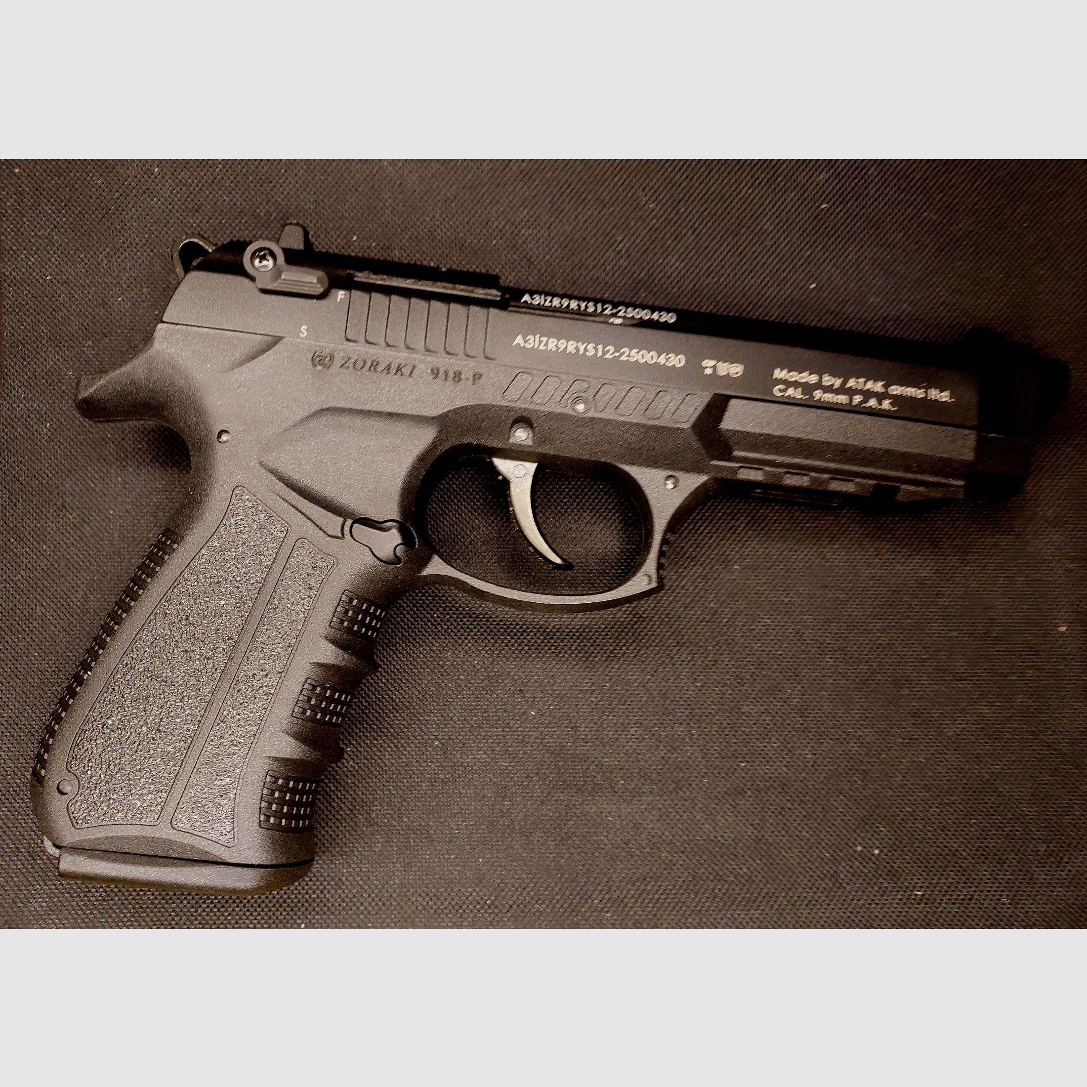 Zoraki 918 -P 9mm P.A.K. blued (PTB 1072) as new Z 918