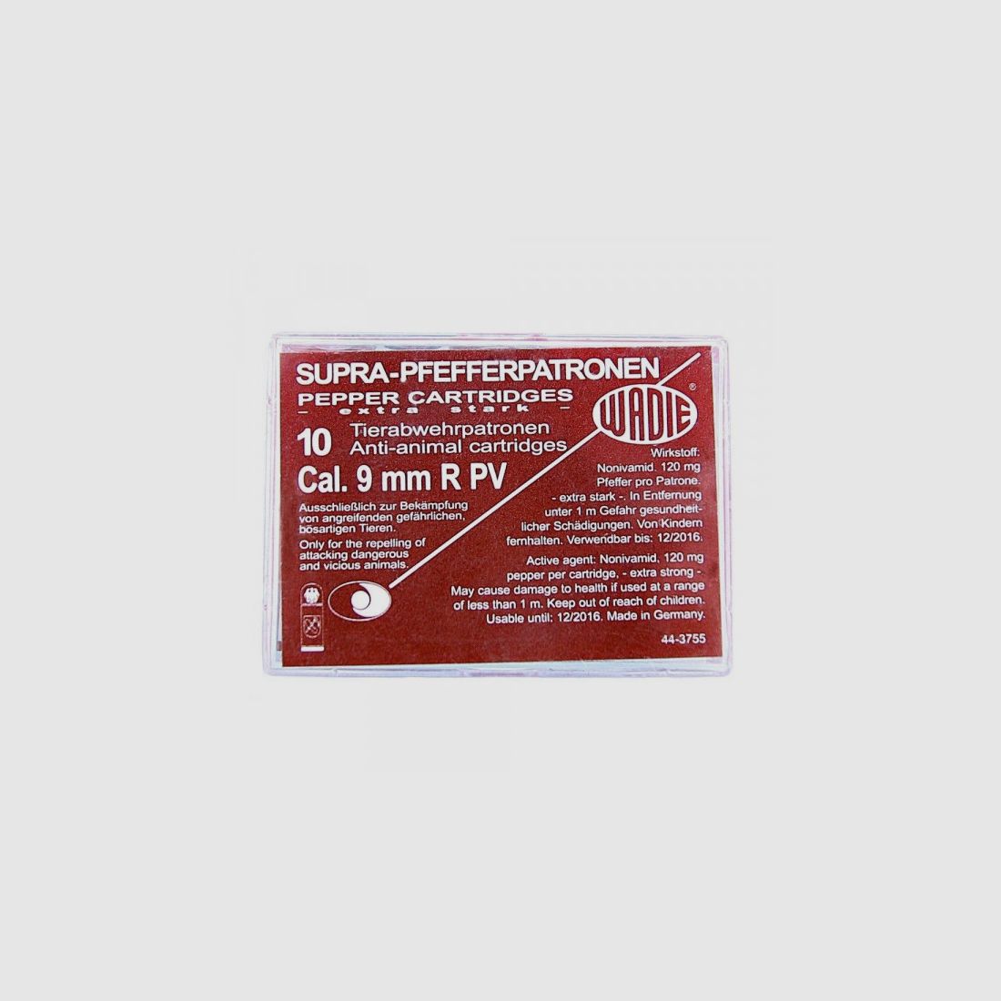 WADIE 9MM R - SUPRA-PFEFFERPATRONEN- 10 SCHUSS