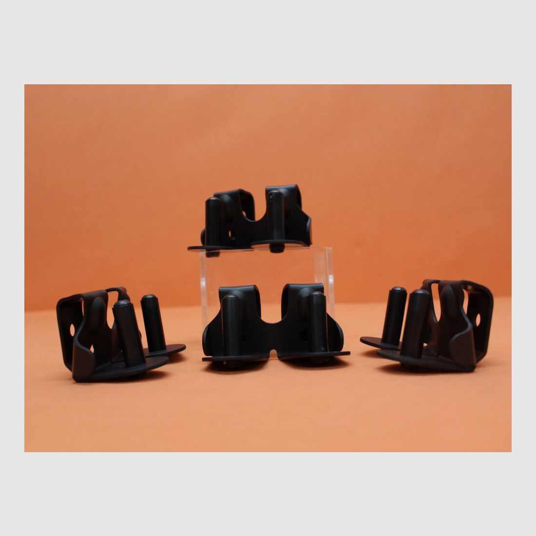 HOGUE HOGUE HoldALL Moon Clip Holder (00564) Universel VE 4 St. Double support en polymère noir avec clip de ceinture