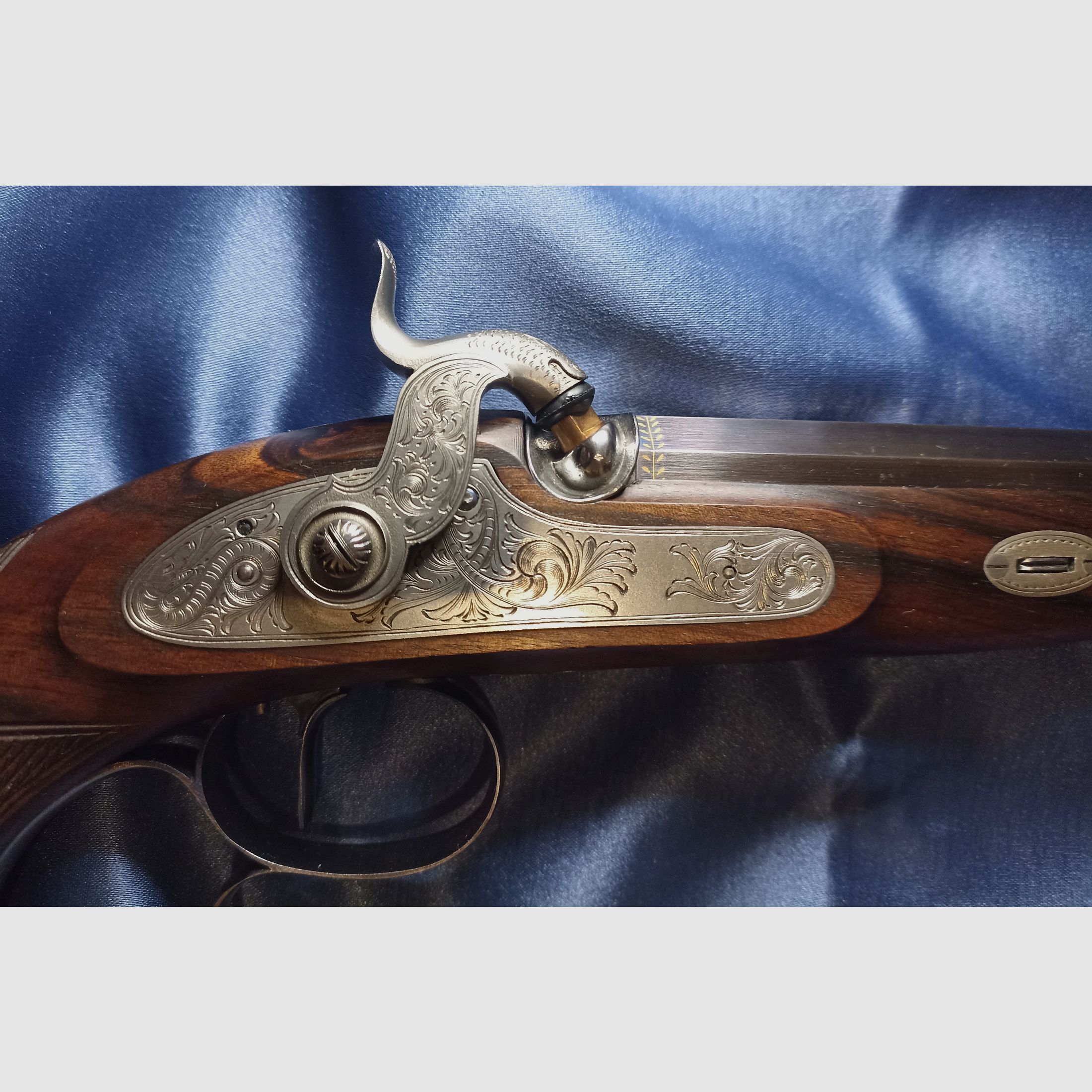 Pistola a percussione Hege Überlingen cal. 33 Siber a Losanna Oro