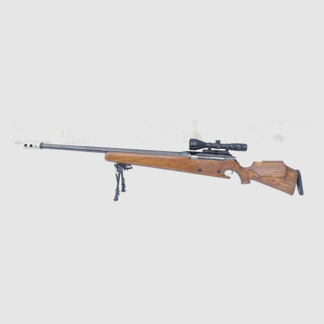 unbekannt 50BMG - Einzellader mit Schichtholzschaft