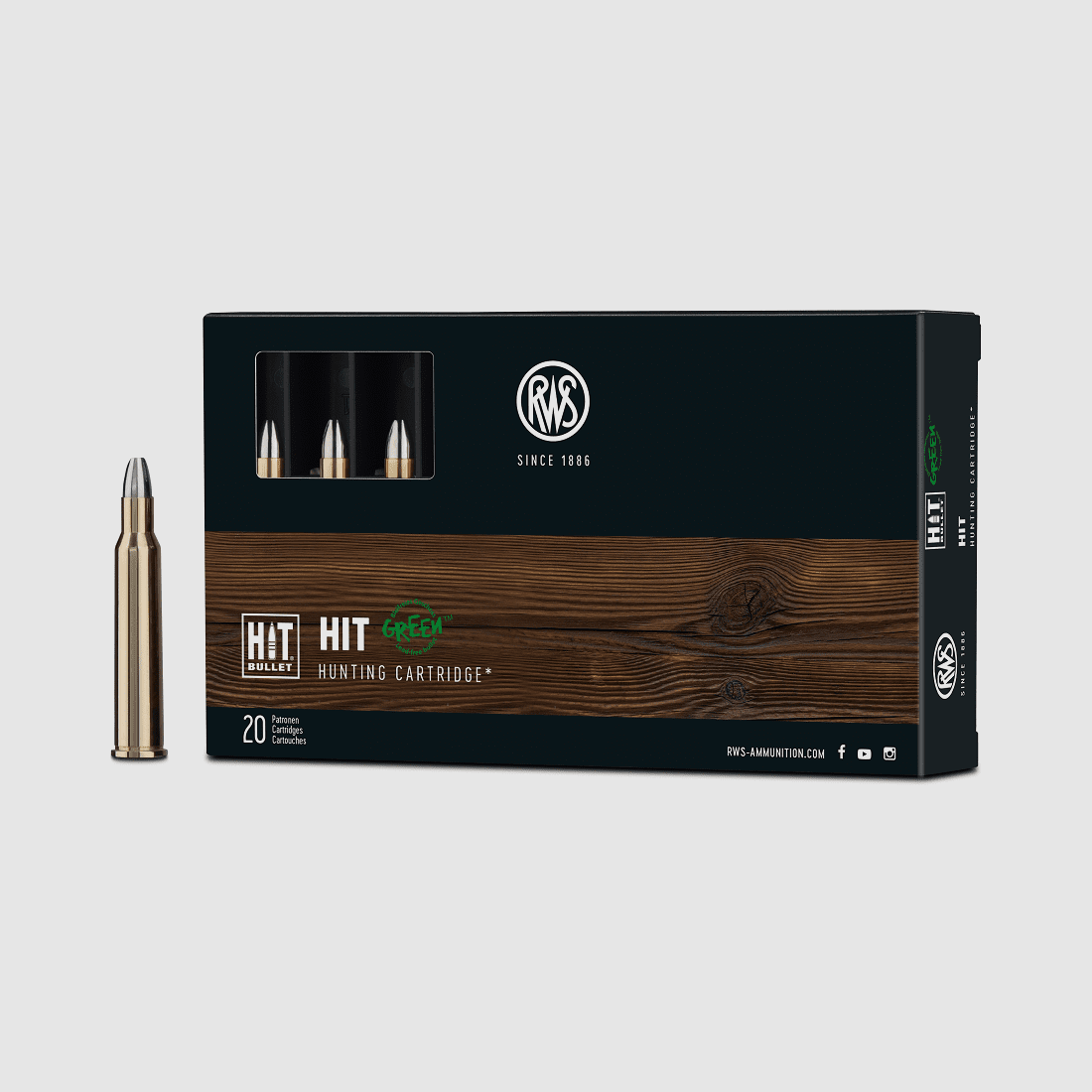 RWS 5,6x50 R MAG HIT 2,6g 40gr - 20 Stk