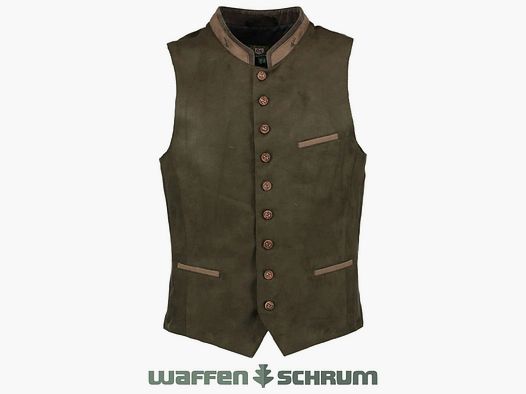 Summit climber vest with welt pocket dark green