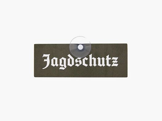 Wilde Hilde Autoschild mit Saugnapf - "Jagdschutz"