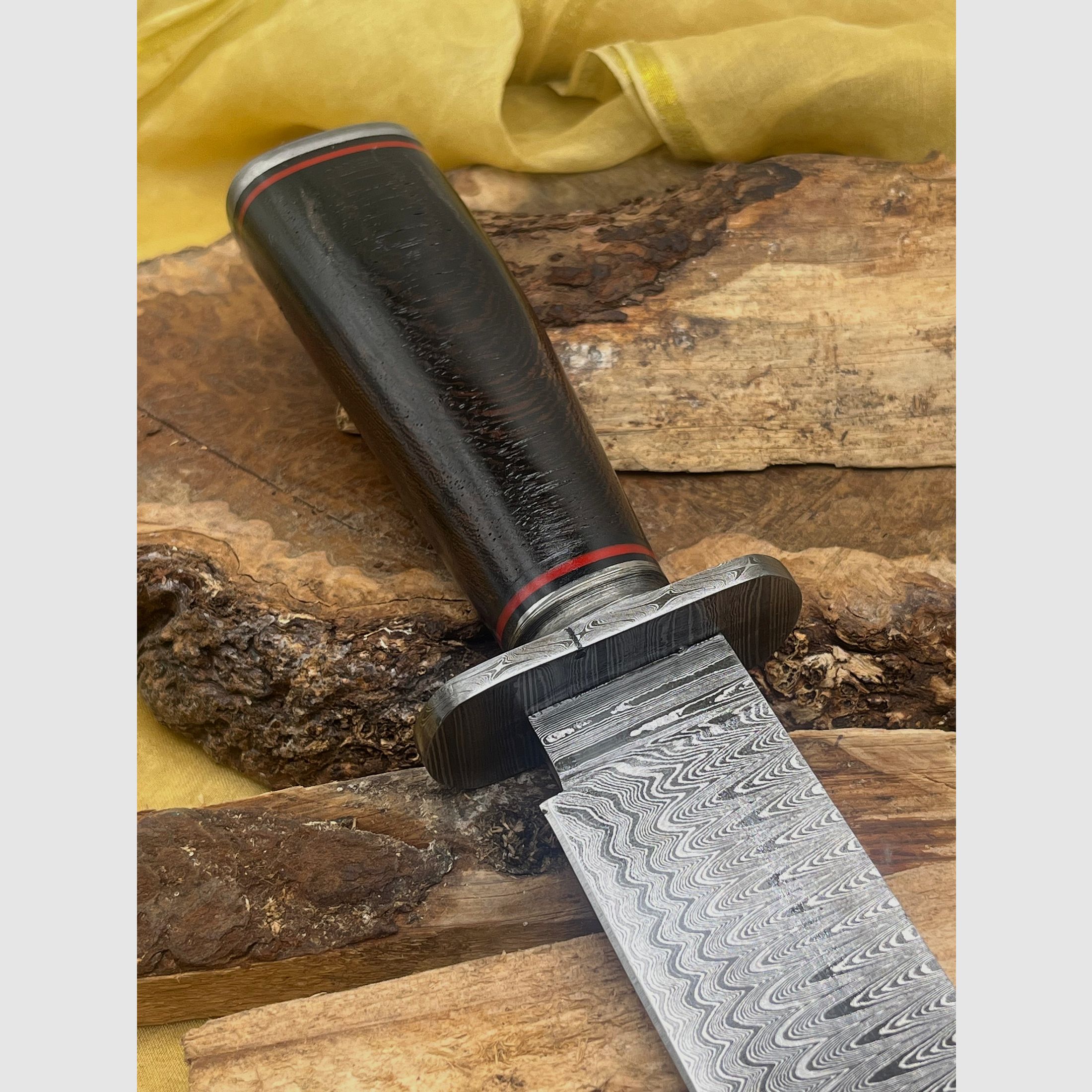 Jagdmesser Damaststahl 