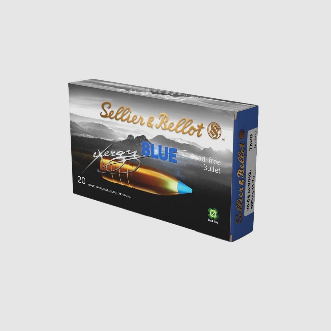 Sellier & Bellot .30-06 Spr. tipped eXergy blue 11.7 g/180 grs. - 20 pcs.