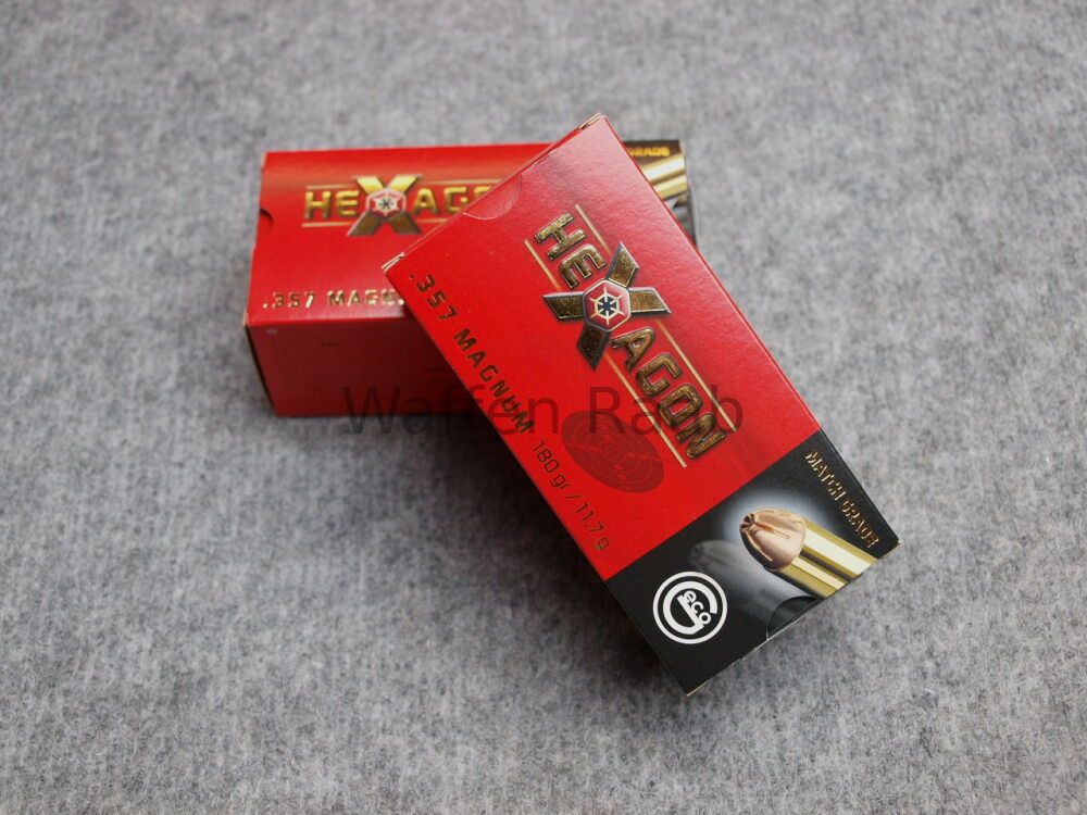 Geco .357 Magnum Hexagon Geco .357 Magnum Hexagon 11.7g/180grs.
