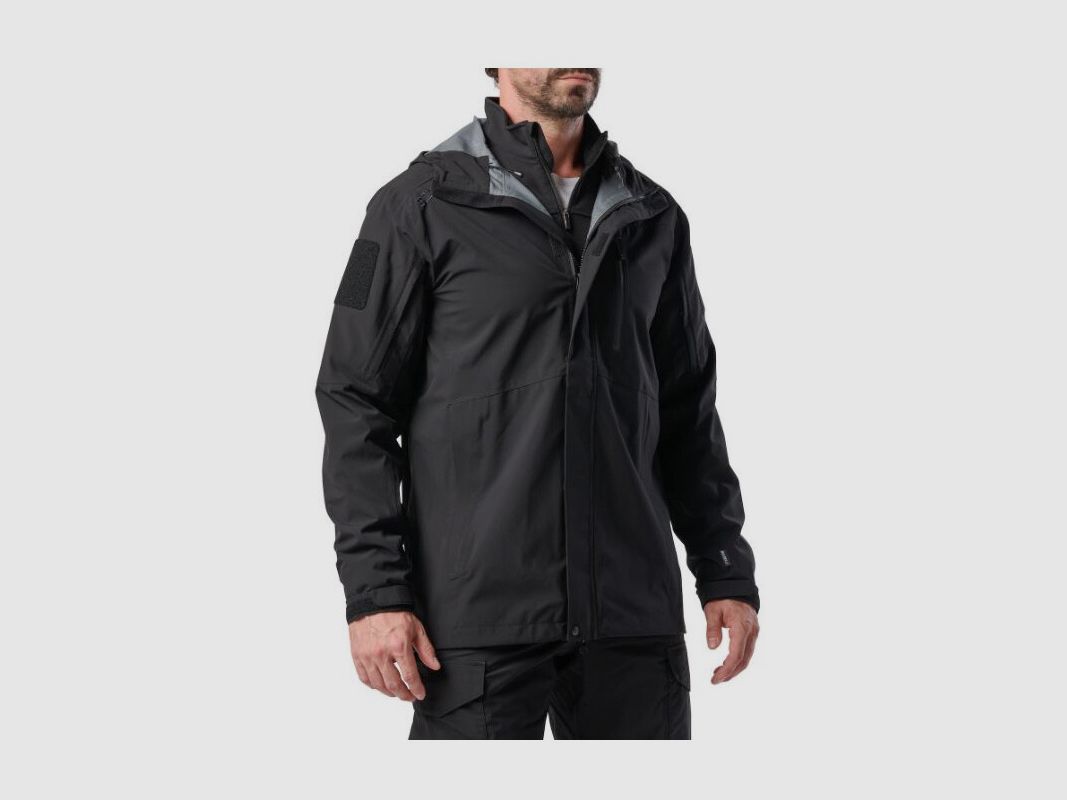 5.11 FORCE RAINSHELL JACKET Czarny, zdjęcie 3 z 5