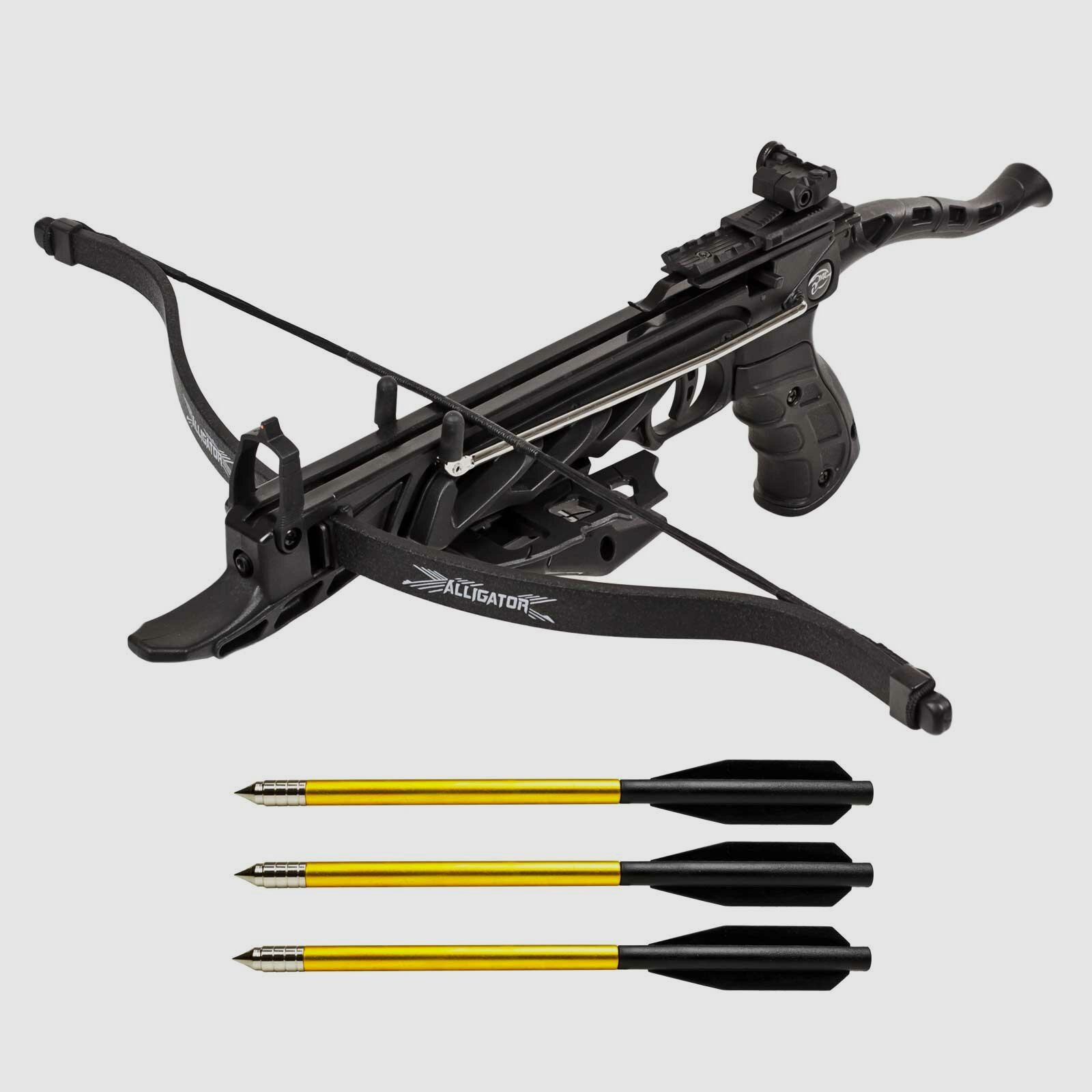 Pistolenarmbrust Man Kung Alligator Schwarz 80lbs (P18)