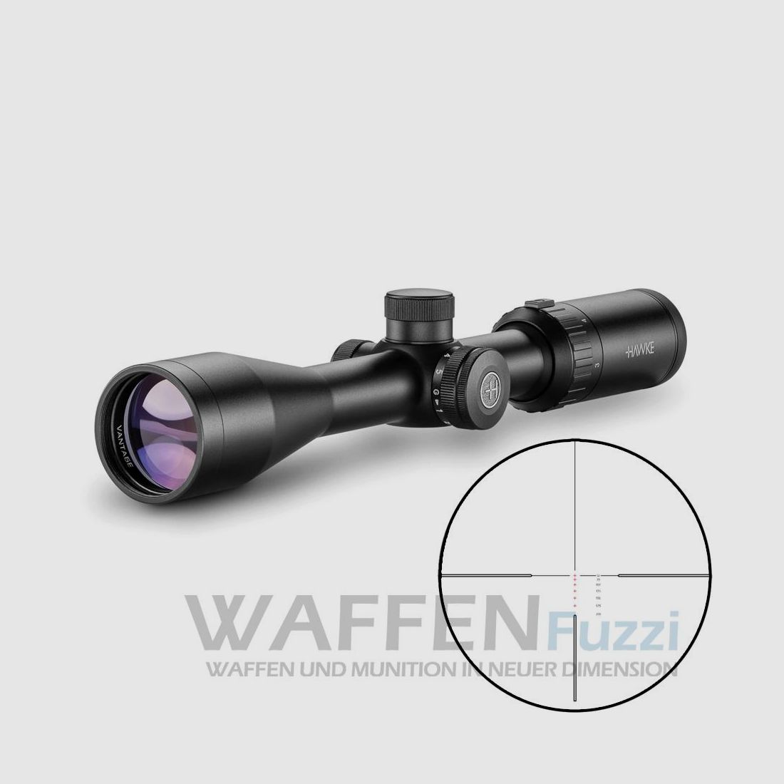 Hawke Vantage 3-9×40 RIMFIRE .22 Subsonic Red / Green Reticle