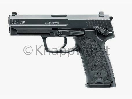 Pistola ad aria Umarex H&K USP CO2 nera, 4,5mm BB